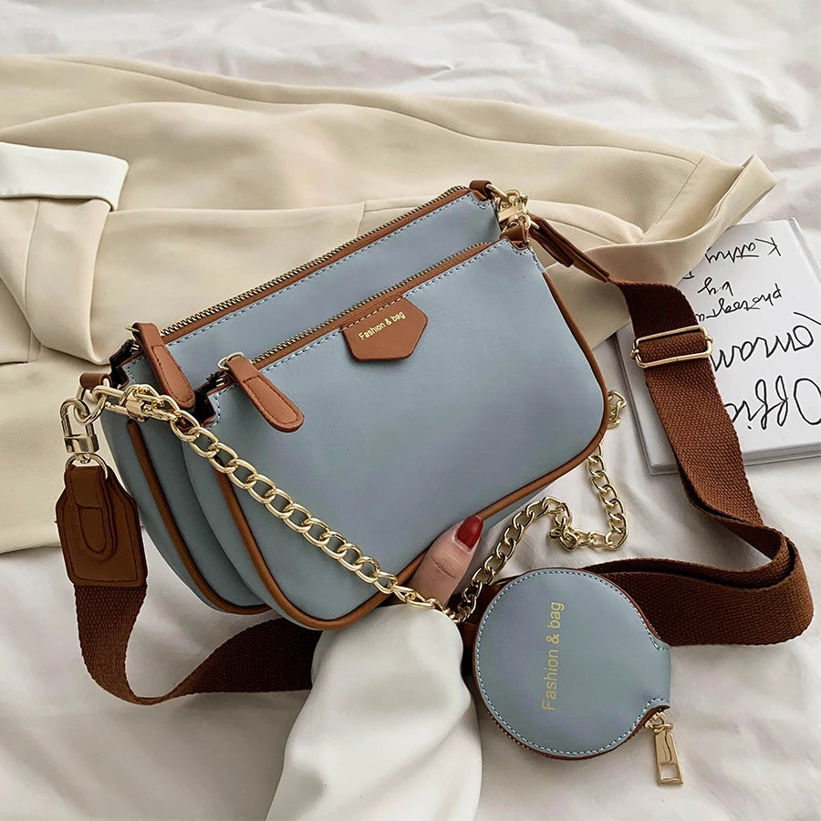 PU Leather Small Shoulder Bag Crossbody Handbag