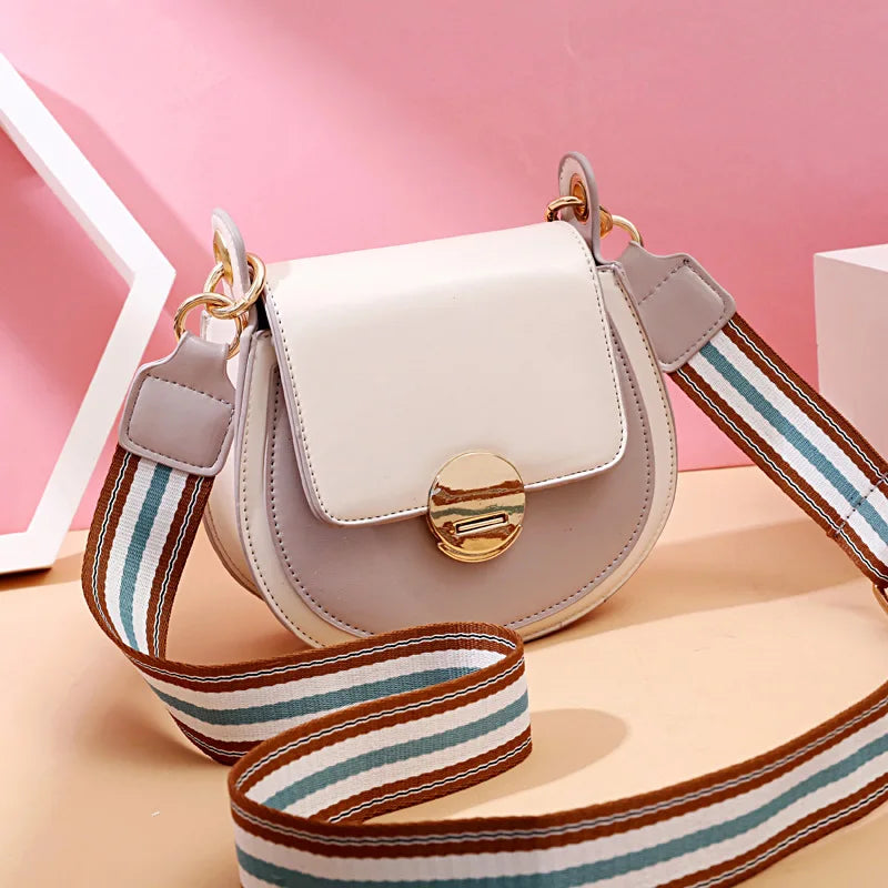 Stone Pattern PU Leather Shoulder Messenger Bag Lady Crossbody Mini Bag