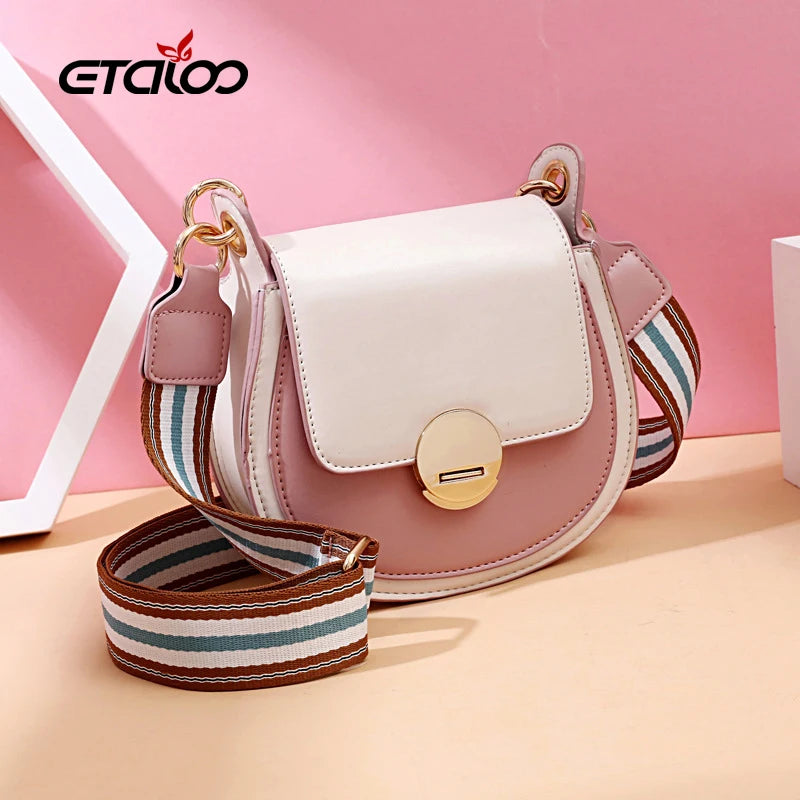 Stone Pattern PU Leather Shoulder Messenger Bag Lady Crossbody Mini Bag