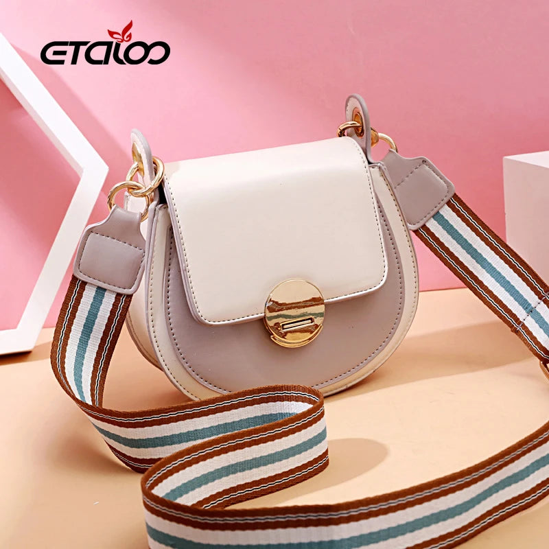 Stone Pattern PU Leather Shoulder Messenger Bag Lady Crossbody Mini Bag