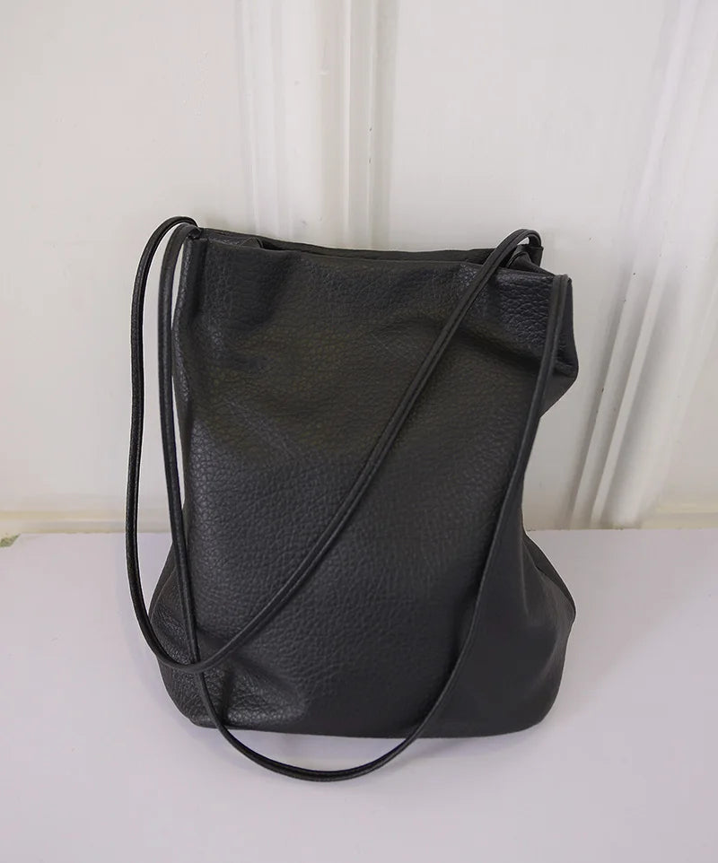 Women Handbags Big Bucket Leather Messenger Bag