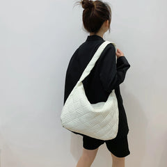 Women Quilted Bag Handbag Purses Space Pad Cotton Crossbody Bag Female