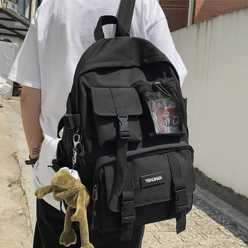 Nylon Anti Theft School Backpack Rucksack Travel Mochila