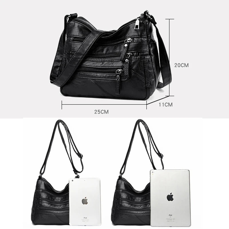 Leather Women's Crossbody Bag Shoulder Handbag