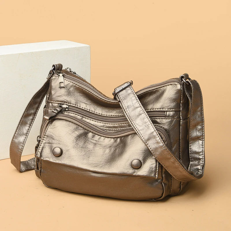 Leather Shoulder Bag Women's Crossbody Handbag