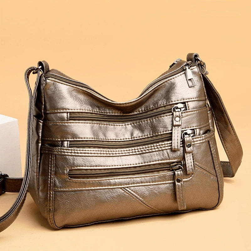 Leather Women's Crossbody Bag Shoulder Handbag