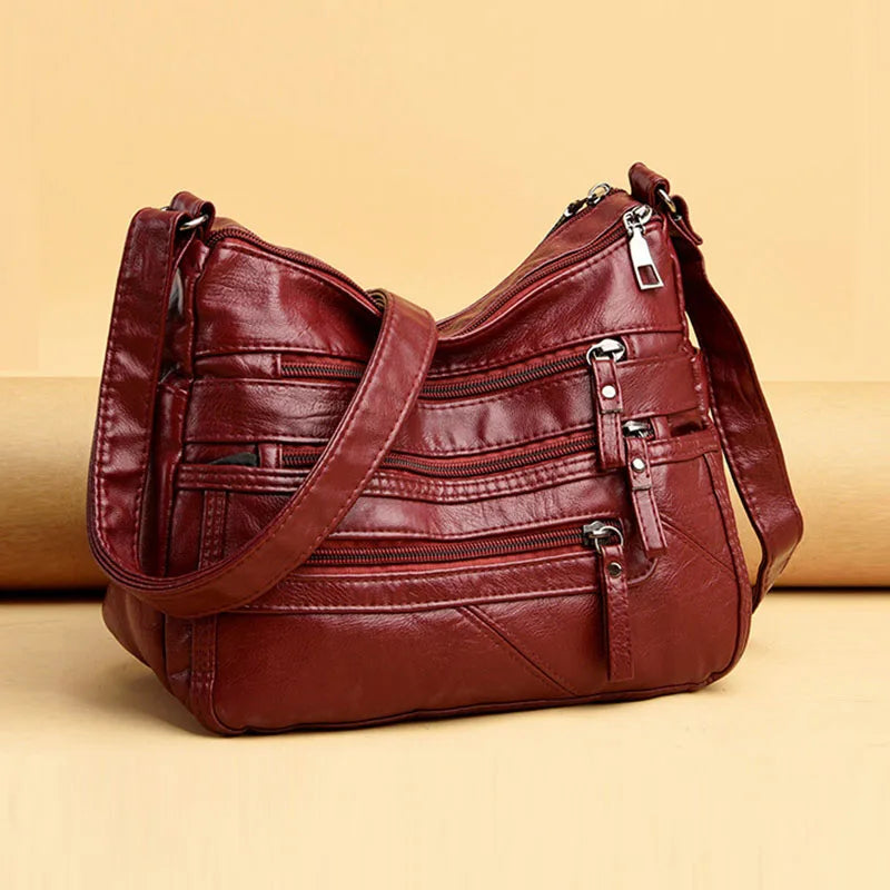 Leather Women's Crossbody Bag Shoulder Handbag