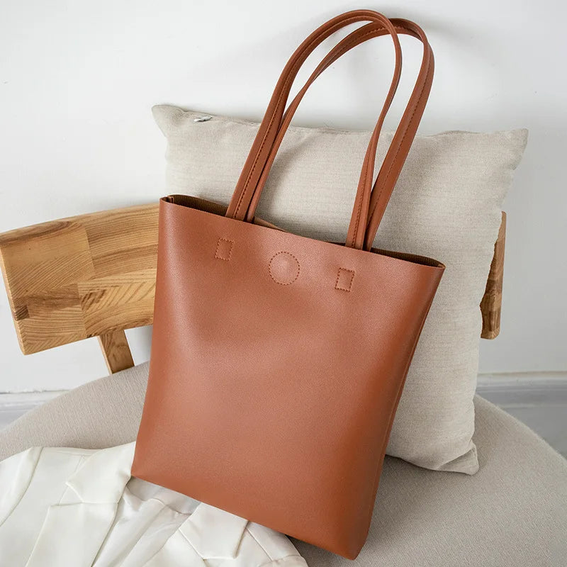 Women's Crossbody Bag Large Capacity Shoulder Handbag Pu Shopper Bag