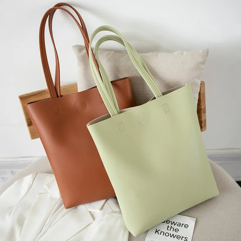 Women's Crossbody Bag Large Capacity Shoulder Handbag Pu Shopper Bag