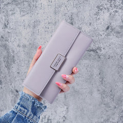 Women's PU Leather Long Wallet with Multi-card Slots