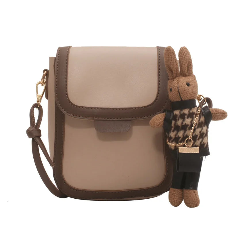 Retro Buckle Flip Phone Messenger Bag Wallet Ladies Small Bag