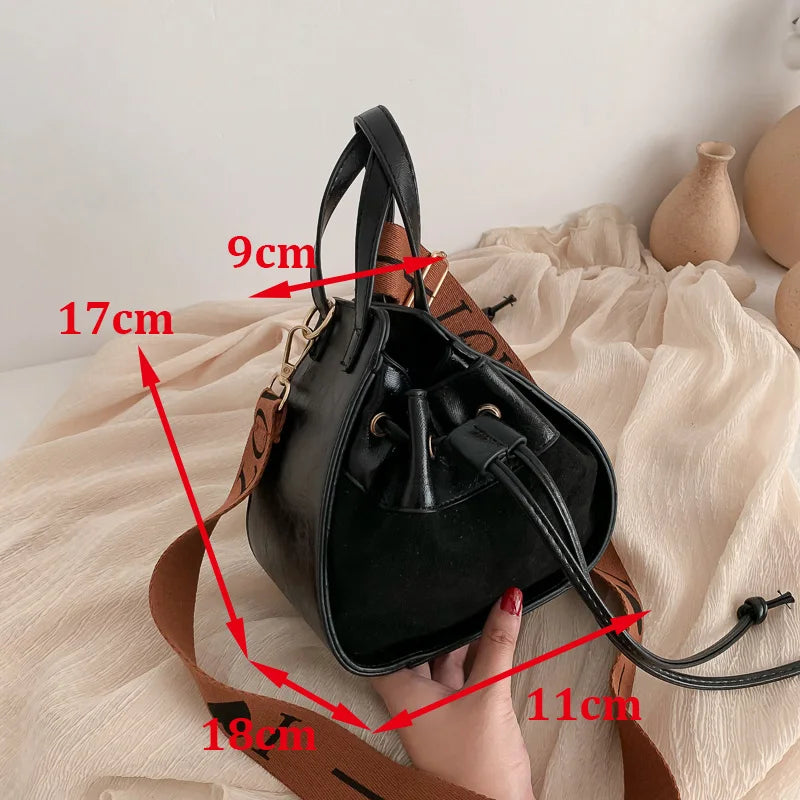 Vintage Triangle Handbag Matte Shoulder Crossbody Bag Tote Shopping Bag