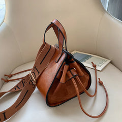 Vintage Triangle Handbag Matte Shoulder Crossbody Bag Tote Shopping Bag