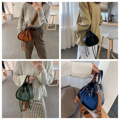 Vintage Triangle Handbag Matte Shoulder Crossbody Bag Tote Shopping Bag