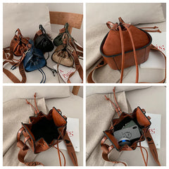 Vintage Triangle Handbag Matte Shoulder Crossbody Bag Tote Shopping Bag
