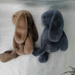 Rex Rabbit Plush One Shoulder Messenger Rabbit Bag Chain