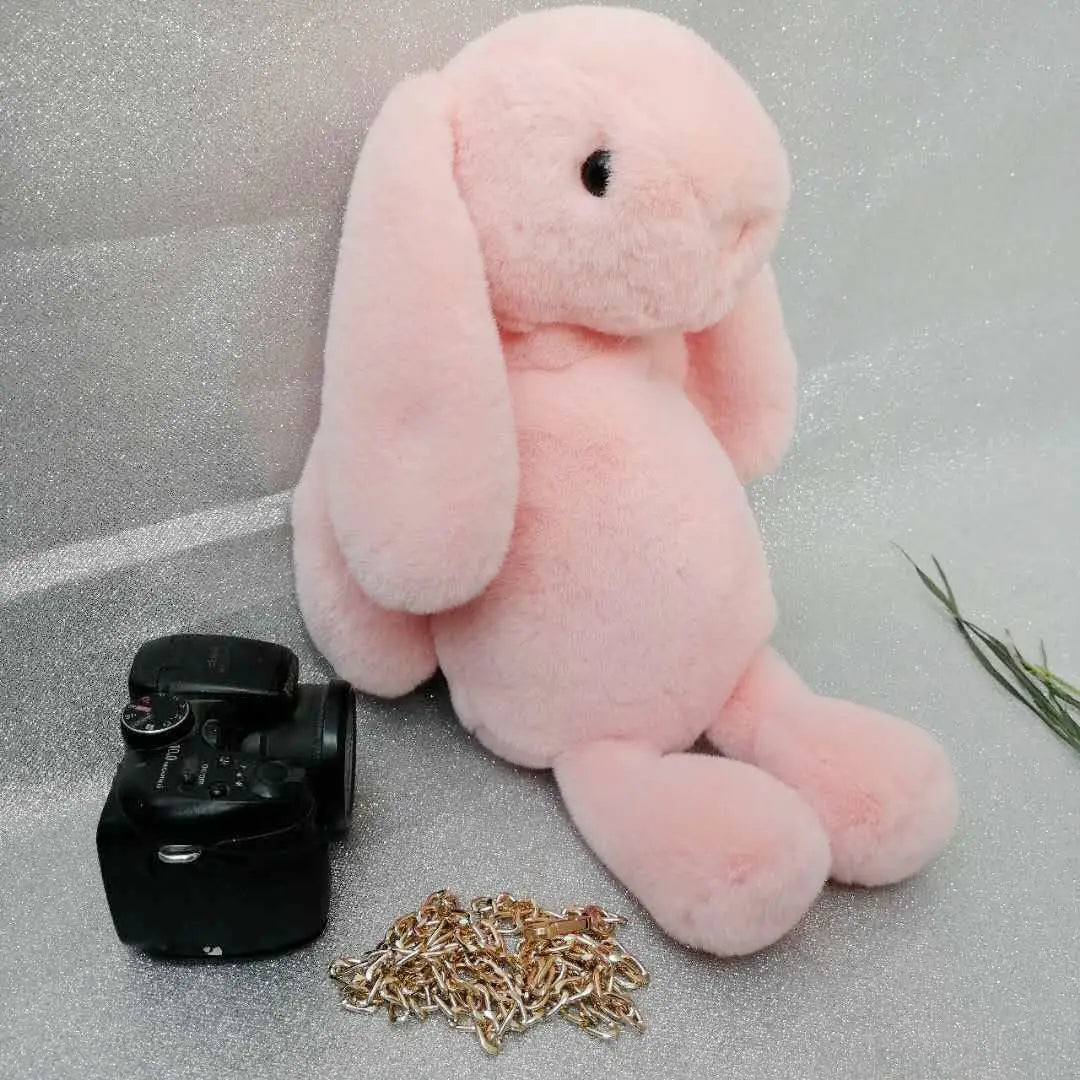 Rex Rabbit Plush One Shoulder Messenger Rabbit Bag Chain