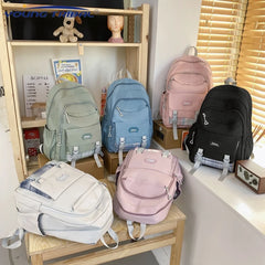 Large-Capacity Waterproof Nylon Backpack Unisex Travel Bag