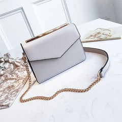 Women's Small Square Bag PU Leather Cross-body Chain Shoulder Bag