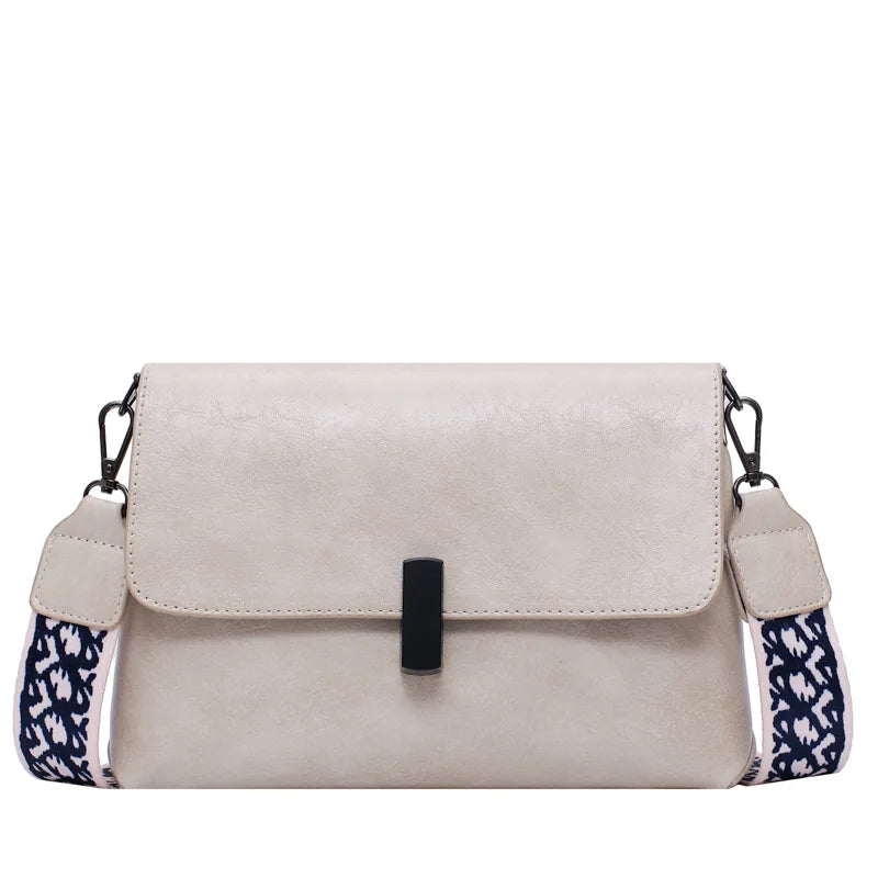 Women's PU Leather Messenger Bag Chain Shoulder Small Square Bag