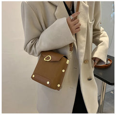 Mini PU Shoulder Bags Rivet Waterproof Crossbody Phone Bag