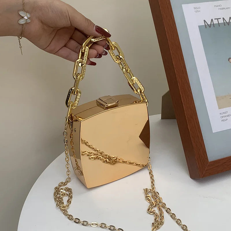 Mini Box Party Evening Clutch Bag for Women