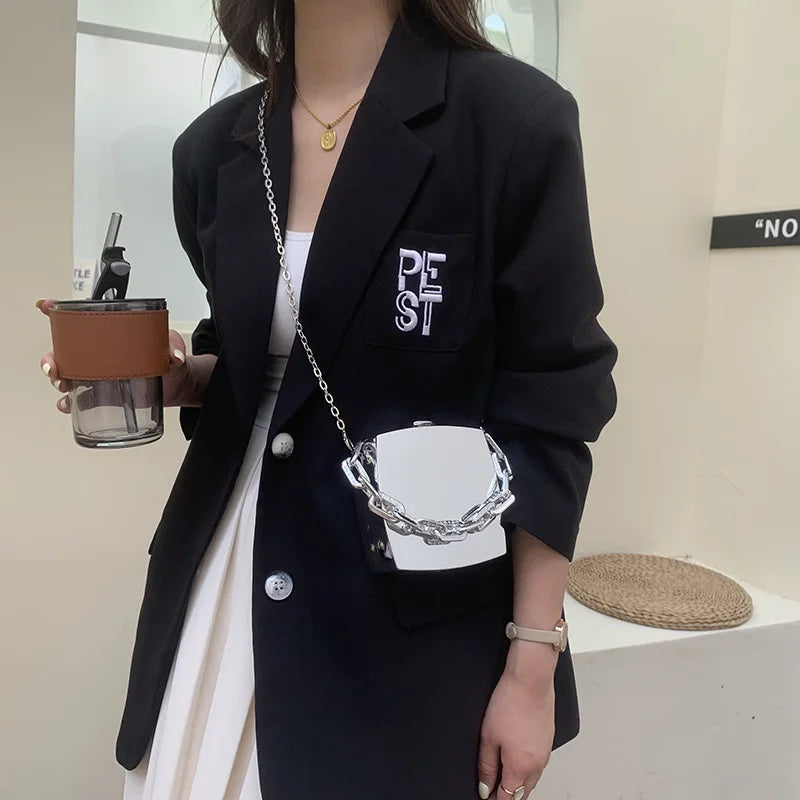 Mini Box Party Evening Clutch Bag for Women