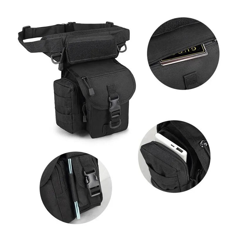 2022 Waist Fanny Pack Tactics Ride Leg Bag for Men