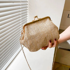 Fall Mini Shell Shoulder Bag Crossbody Chain Ethnic Woman