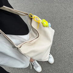 Canvas Crossbody Bags Youth Casual Large Capacity Ladies Shoulder Bag