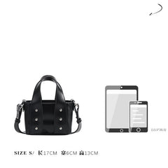 Rivet Pu Leather Mini Handbag Women'S Messenger Bag