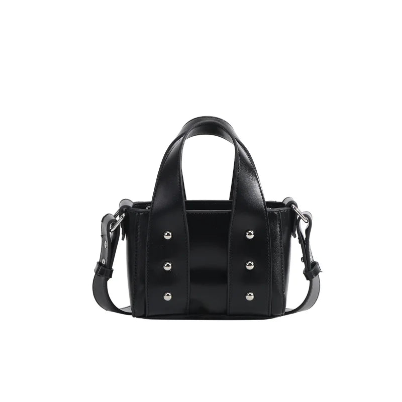 Rivet Pu Leather Mini Handbag Women'S Messenger Bag