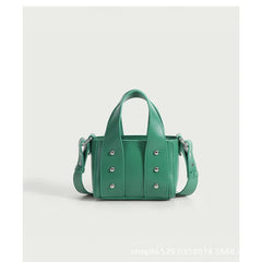 Rivet Pu Leather Mini Handbag Women'S Messenger Bag