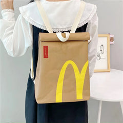 Canvas Shoulder Bag Large Capacity Backpack for Women