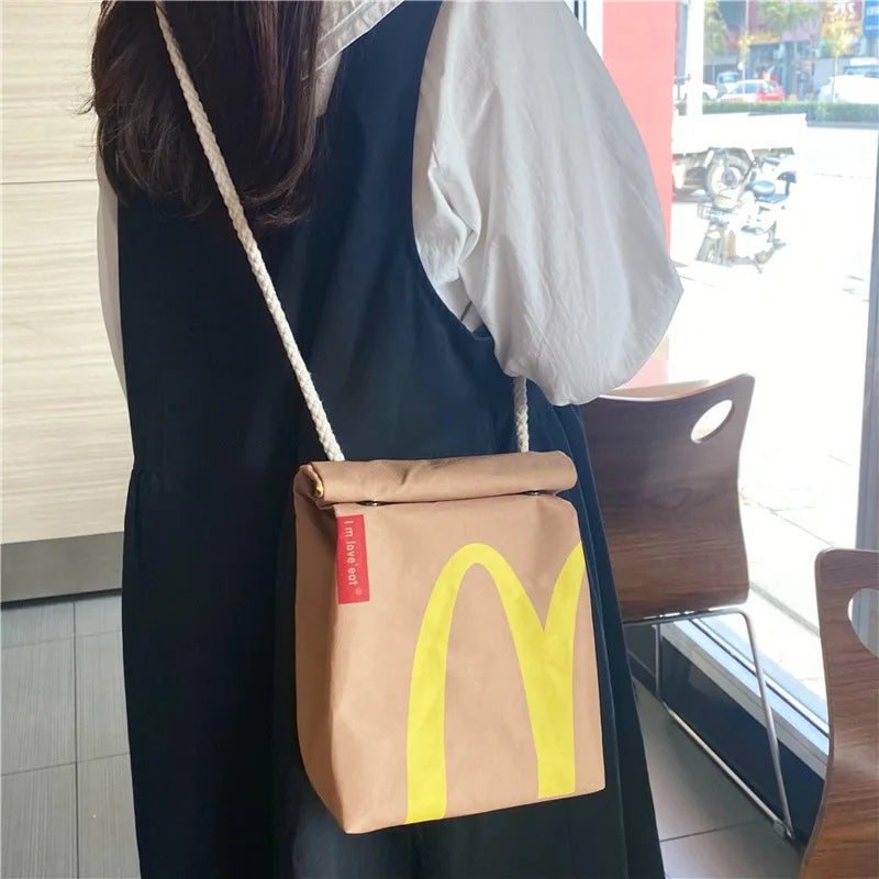 Canvas Shoulder Bag Large Capacity Backpack for Women