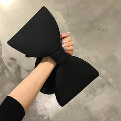 Woman Personality Pink Spliced Bow Evening Clutch Bags