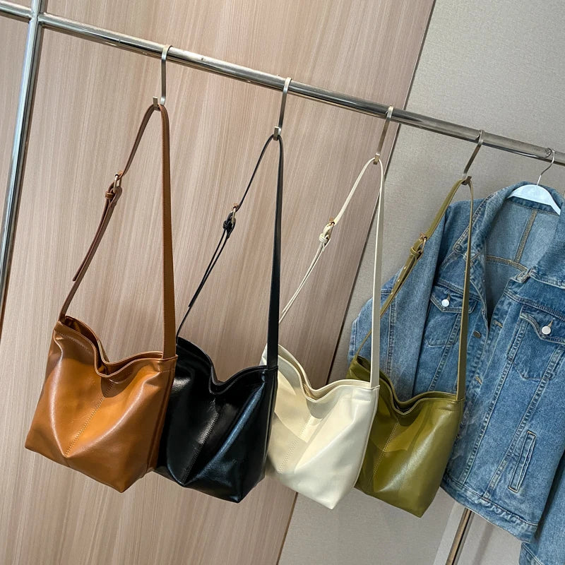 Small PU Leather Crossbody Bags for Women Shoulder Bag Solid Handbags