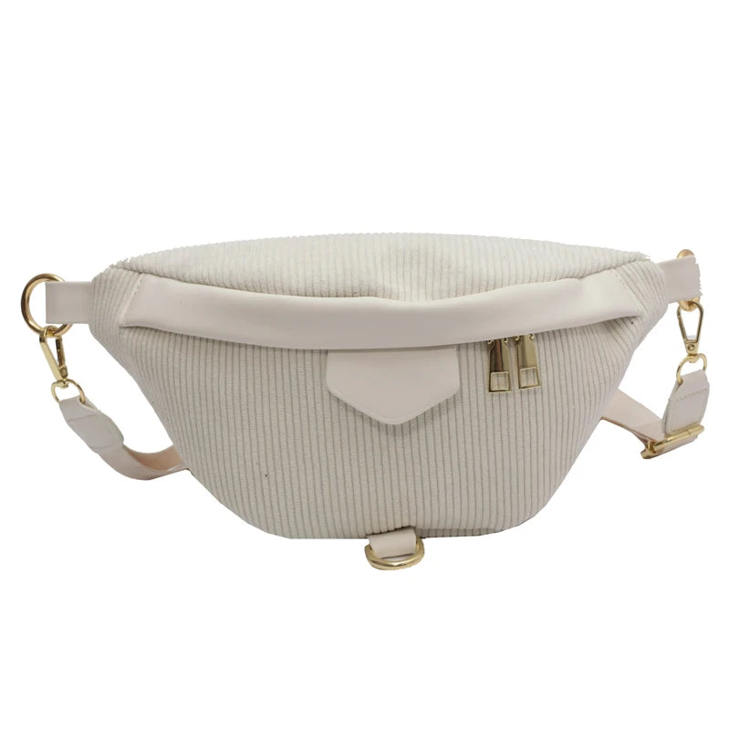Women's Casual Chest Bag Waist Bags Zipper Crossbody Pack