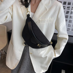 Women's Casual Chest Bag Waist Bags Zipper Crossbody Pack