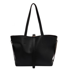 PU Leather Shoulder Bags Multi-function Work Big Pockets
