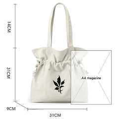 Canvas Shopper Shoulder Bag for Women