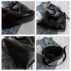 Women Chain Shoulder Bag PU Leather Crossbody Hobo Handbag