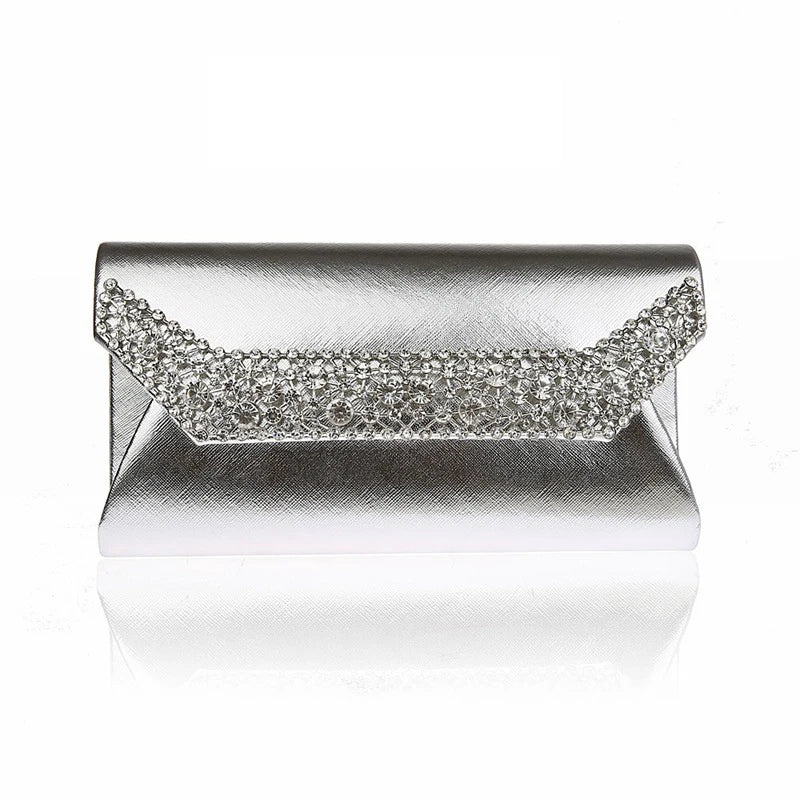 Women Metal Patchwork Shoulder Bags Ladies Clutch Party Evening Bags
