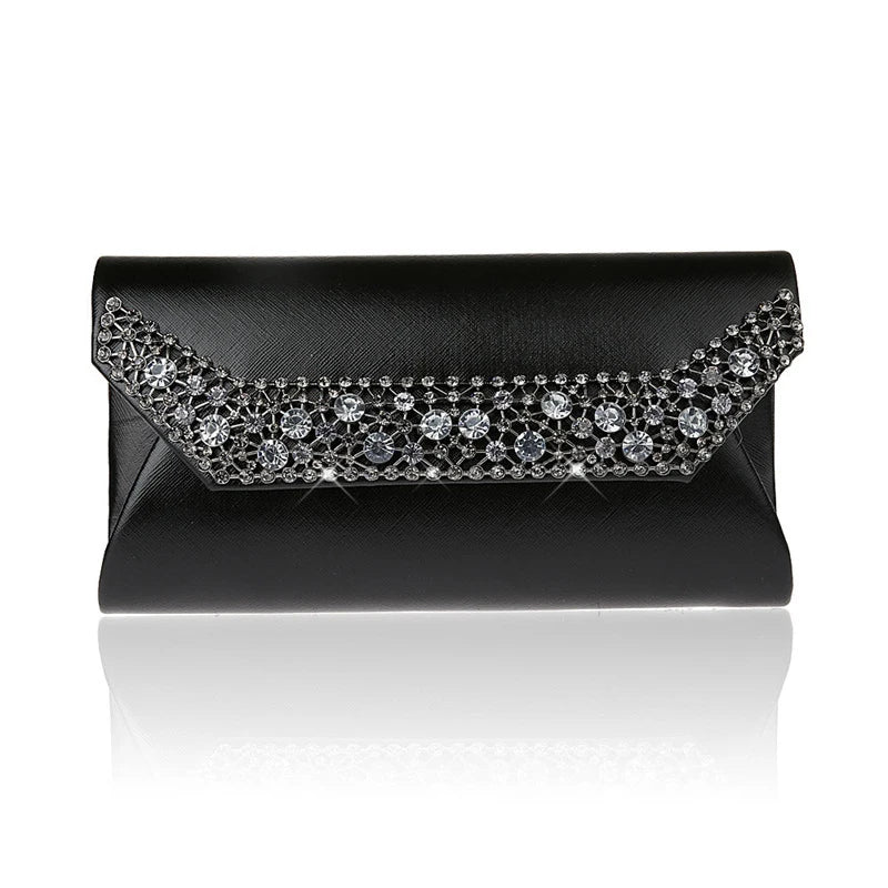 Women Metal Patchwork Shoulder Bags Ladies Clutch Party Evening Bags