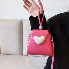 Women Green Small Handbag Clutch Chain Shoulder Bag