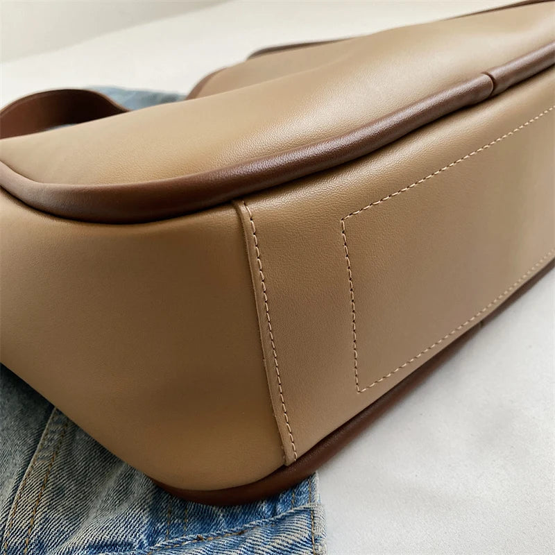 Fashionable Female Shoulder Bags Daily Casual Multi-function PU Leather