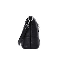 Women's Soft Leather Shoulder Bag Vintage Envelope Crossbody Clutch