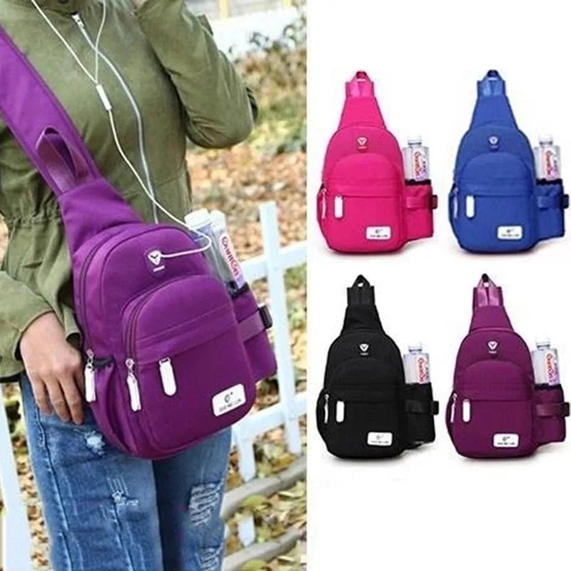 Waterproof Chest Pack for Women - Large Capacity Shoulder Bag