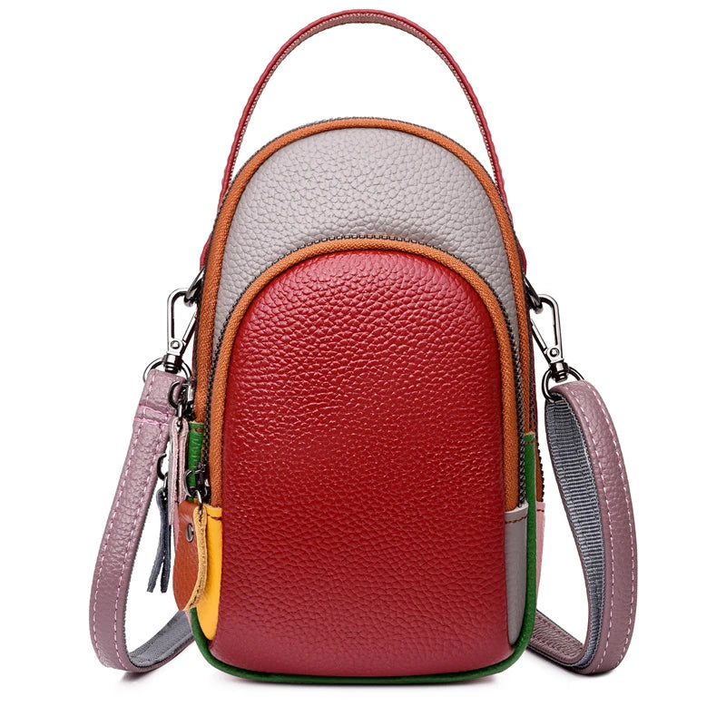 Leather Women Handbags Mini Phone Bags Wallets Shoulder Bag