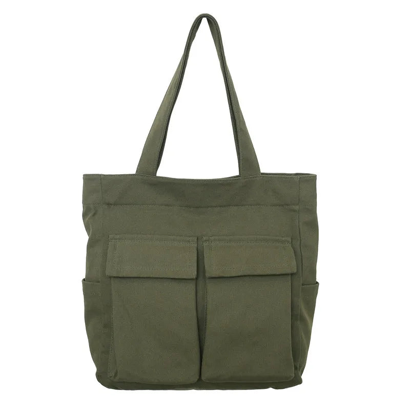 Canvas Teenager Shoulder Bag Women's Messenger Bag